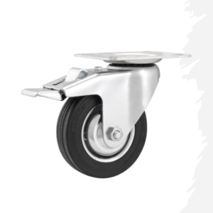 RODIZIO GIRATORIO 4" LEVE PRET C/FREIO