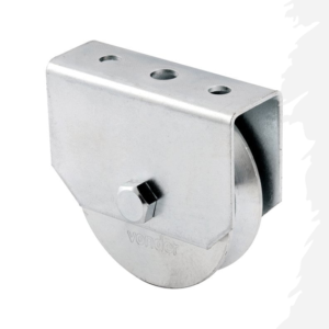 ROLDANA 2.1/2" CAVA V 1ROL CX FECHADA GIRATORIA ZINCADA