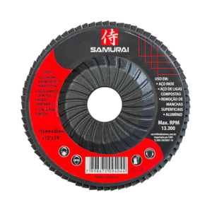 SAMURAI DISCO FLAP G40 4.1/2 FIBRA