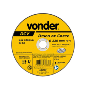 VONDER DISCO DE CORTE 9" 230MM (7/8")