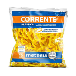 METASUL CORRENTE 10MM PLASTICA PACOTE