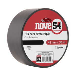 NOVE54 FITA DEMARCACAO 48X30 PRETA ADESIVA