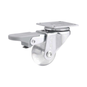 RODIZIO C/ PINO  1.3/8" VONDER PU TRANSPARENTE