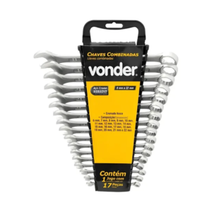 VONDER JOGO CHAVE COMBINADA 6A22MM CROMADA