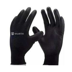 WURTH LUVA POLIESTER PU 10 PRETO